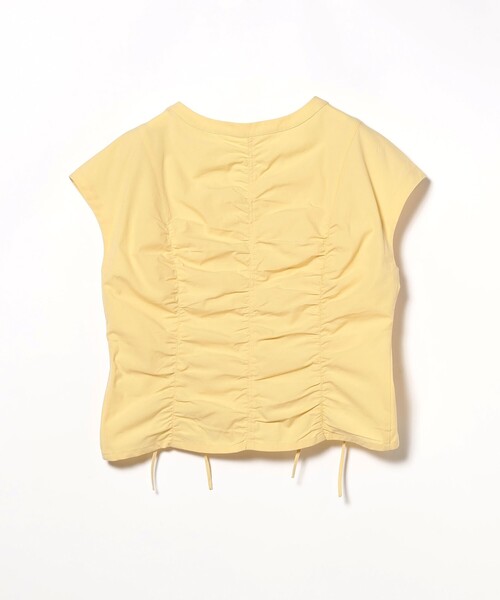 Ray BEAMS（レイビームス）の「Ray BEAMS / ドロスト ギャザー Vネック ブラウス（シャツ/ブラウス・レディース・ブラック/イエロー・1/0）」の7枚目の写真