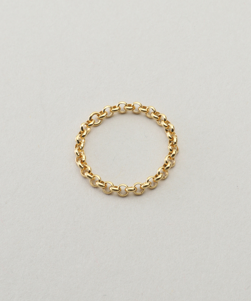 La TOTALITE(ラトータリテ)の「【ucalypt/ ユーカリプト】Stainless Chain ring(リング・レディース・ゴールド・FREE)」の1枚目の写真