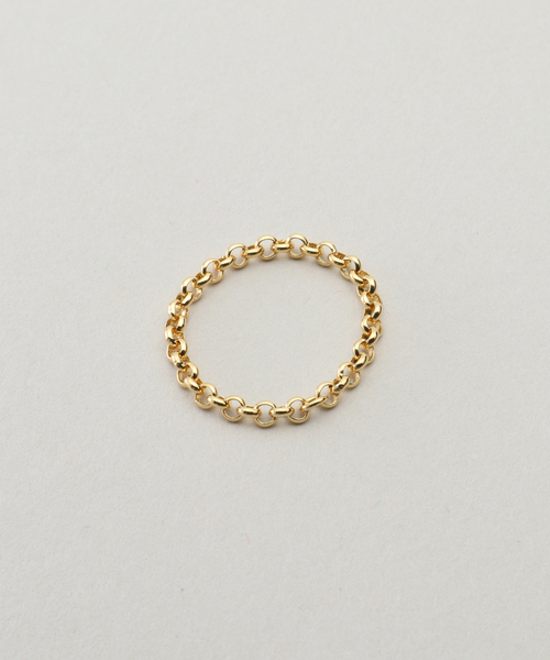 La TOTALITE(ラトータリテ)の「【ucalypt/ ユーカリプト】Stainless Chain ring(リング・レディース・ゴールド・FREE)」の2枚目の写真