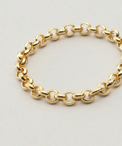 La TOTALITE(ラトータリテ)の「【ucalypt/ ユーカリプト】Stainless Chain ring(リング・レディース・ゴールド・FREE)」の3枚目の写真