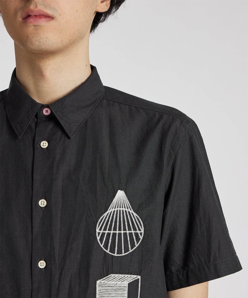 PS Paul Smith（ピーエスポールスミス）半袖シャツ　Lサイズ　送料無料 PS Stamp” 半袖シャツ（252313619PN） | Paul