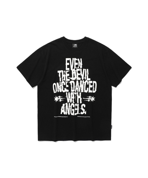 Tシャツ・カットソー [NICEGHOSTCLUB]SPRAY PRINT TEE_BLACK(NG2EMUT508A) spray print tee[black] - niceghostclub