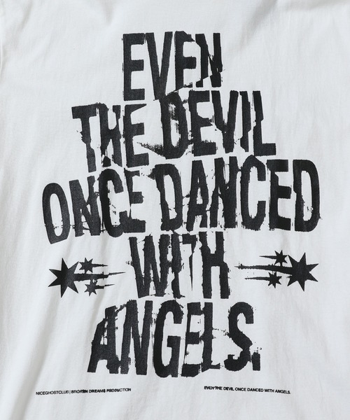 NICE GHOST CLUB（ナイスゴーストクラブ）の「【UNISEX】niceghostclub／CRUMPLED T 2124386（Tシャツ/カットソー・レディース・ホワイト/ブラック・MEDIUM/SMALL/LARGE）」の16枚目の写真