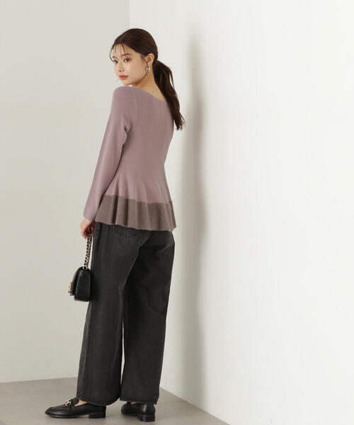 PROPORTION BODY DRESSING（プロポーションボディドレッシング）の「Boysワイドデニム / 1214230500（デニムパンツ・レディース・ブラック/ブルー・MEDIUM/SMALL）」の6枚目の写真