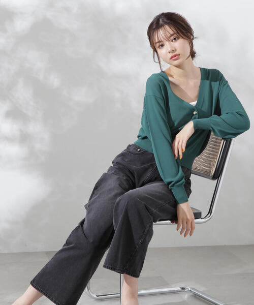 PROPORTION BODY DRESSING（プロポーションボディドレッシング）の「Boysワイドデニム / 1214230500（デニムパンツ・レディース・ブラック/ブルー・MEDIUM/SMALL）」の13枚目の写真