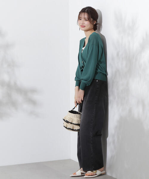 PROPORTION BODY DRESSING（プロポーションボディドレッシング）の「Boysワイドデニム / 1214230500（デニムパンツ・レディース・ブラック/ブルー・MEDIUM/SMALL）」の14枚目の写真