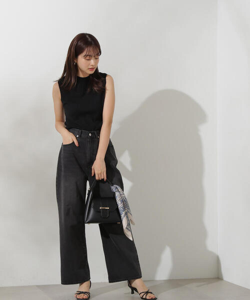 PROPORTION BODY DRESSING（プロポーションボディドレッシング）の「Boysワイドデニム / 1214230500（デニムパンツ・レディース・ブラック/ブルー・MEDIUM/SMALL）」の21枚目の写真