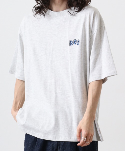 Red Cap Girl(レッドキャプガール)の「REDCAPGIRL 天竺 バックプリント ルーズシルエット半袖Tシャツ(Tシャツ/カットソー・メンズ・ホワイト/ブラック/アッシュグレー/ブルー・L/M)」の12枚目の写真