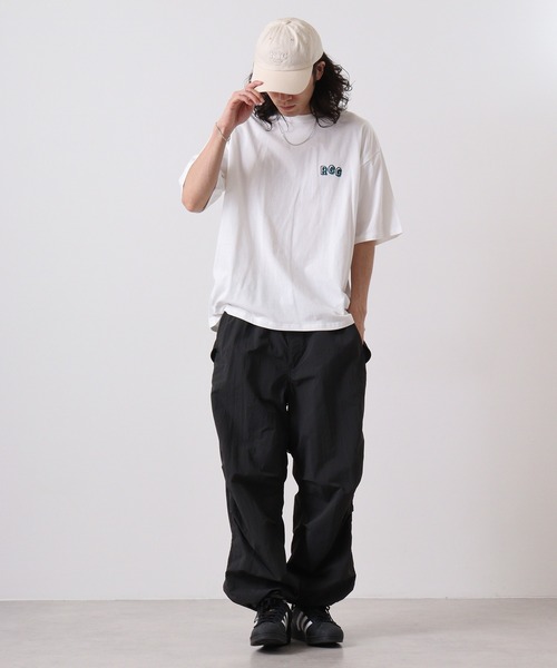 Red Cap Girl(レッドキャプガール)の「REDCAPGIRL 天竺 バックプリント ルーズシルエット半袖Tシャツ(Tシャツ/カットソー・メンズ・ホワイト/ブラック/アッシュグレー/ブルー・L/M)」の17枚目の写真
