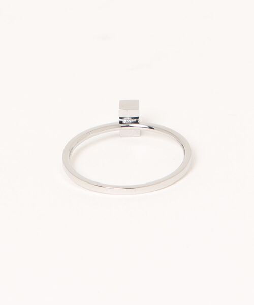 novice（ノーヴィス）の「【novice】Rectangle Stone Motif Ring［Stainless］（リング・レディース・ゴールド/シルバー・FREE）」の13枚目の写真