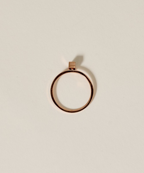 novice（ノーヴィス）の「【novice】Rectangle Stone Motif Ring［Stainless］（リング・レディース・ゴールド/シルバー・FREE）」の8枚目の写真