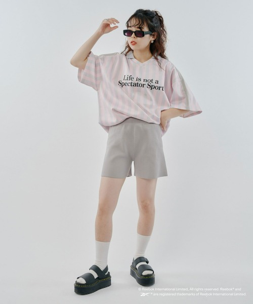 Reebok（リーボック）の「【WEB限定】【Reebok別注】半袖ゲームシャツ（Tシャツ/カットソー・メンズ・ブラック/ホワイト/ピンク・LARGE/MEDIUM）」の11枚目の写真