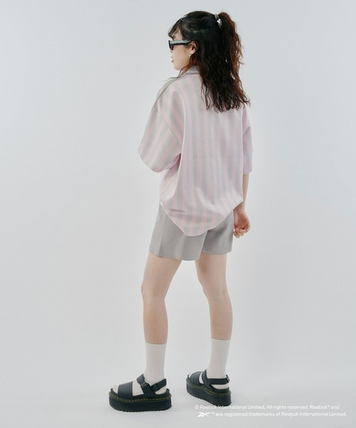 Reebok（リーボック）の「【WEB限定】【Reebok別注】半袖ゲームシャツ（Tシャツ/カットソー・メンズ・ブラック/ホワイト/ピンク・LARGE/MEDIUM）」の13枚目の写真