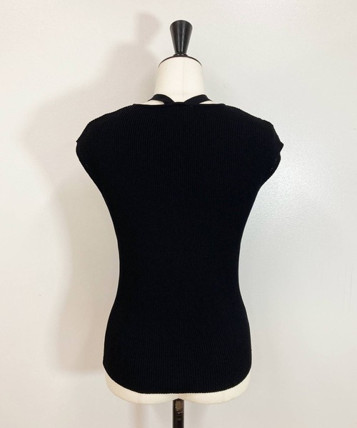 NOELA(ノエラ)の「クロスストラップノースリニット(ニット/セーター・レディース・ブラック/グレー/ブラウン・フリー)」の11枚目の写真