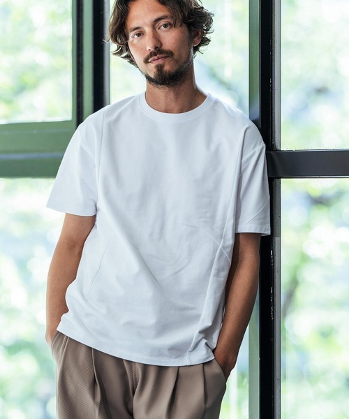 Magine(マージン)の「mt9106-Random darts design Mini URAKE T-shirt Tシャツ(Tシャツ/カットソー・メンズ・ホワイト/ブラック/グレイッシュベージュ・44/46/48)」の3枚目の写真