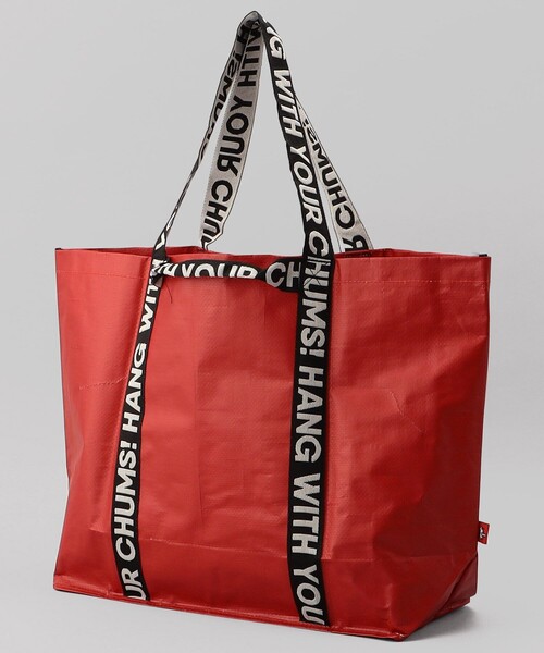 CHUMS（チャムス）の「CHUMS/チャムス Booby Camp Tote M / ブービーキャンプトートM（トートバッグ・メンズ・レッド・ONE SIZE）」の10枚目の写真
