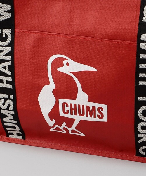 CHUMS（チャムス）の「CHUMS/チャムス Booby Camp Tote M / ブービーキャンプトートM（トートバッグ・メンズ・レッド・ONE SIZE）」の8枚目の写真