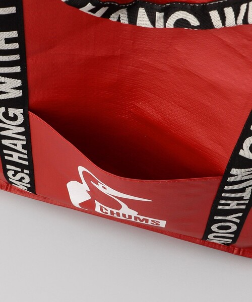 CHUMS（チャムス）の「CHUMS/チャムス Booby Camp Tote M / ブービーキャンプトートM（トートバッグ・メンズ・レッド・ONE SIZE）」の4枚目の写真