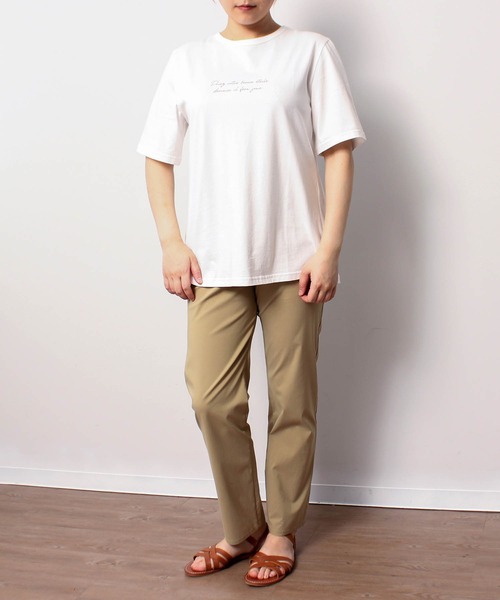 MB mint breeze（エムビーミントブリーズ）の「【L～6L 大きいサイズ】サマーストレッチレギンスパンツ（その他パンツ・レディース・オフホワイト/ベージュ/ブラック・LL/5L/4L/3L/L）」の11枚目の写真