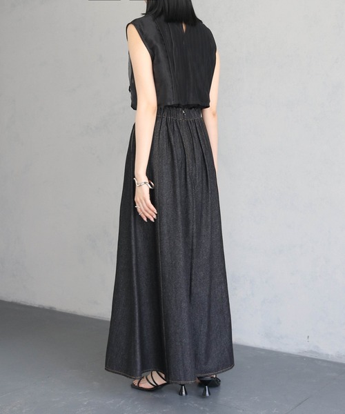 &g'aime(アンジェム)の「【&g’aime】シアーストライプノースリブラウス(シャツ/ブラウス・レディース・ブラック/ホワイト・FREE)」の11枚目の写真