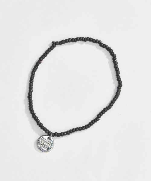DOUBLE STEAL（ダブルスティール）の「ビーズ アンクレット（アンクレット・メンズ・ゴールド/バーガンディー/ブラック/チャコールグレー/ライトブラウン・FREE）」の3枚目の写真