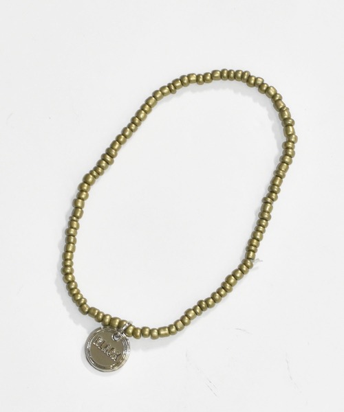 DOUBLE STEAL（ダブルスティール）の「ビーズ アンクレット（アンクレット・メンズ・ゴールド/バーガンディー/ブラック/チャコールグレー/ライトブラウン・FREE）」の5枚目の写真