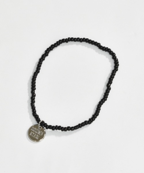 DOUBLE STEAL（ダブルスティール）の「ビーズ アンクレット（アンクレット・メンズ・ゴールド/バーガンディー/ブラック/チャコールグレー/ライトブラウン・FREE）」の2枚目の写真