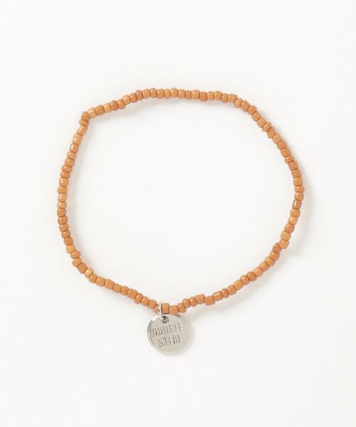 DOUBLE STEAL（ダブルスティール）の「ビーズ アンクレット（アンクレット・メンズ・ゴールド/バーガンディー/ブラック/チャコールグレー/ライトブラウン・FREE）」の10枚目の写真