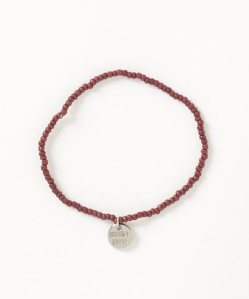 DOUBLE STEAL（ダブルスティール）の「ビーズ アンクレット（アンクレット・メンズ・ゴールド/バーガンディー/ブラック/チャコールグレー/ライトブラウン・FREE）」の9枚目の写真