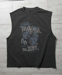 Ritzy（リッツィー）の「16/天竺 プリントノースリーブ レディース メンズ（Tシャツ/カットソー）」