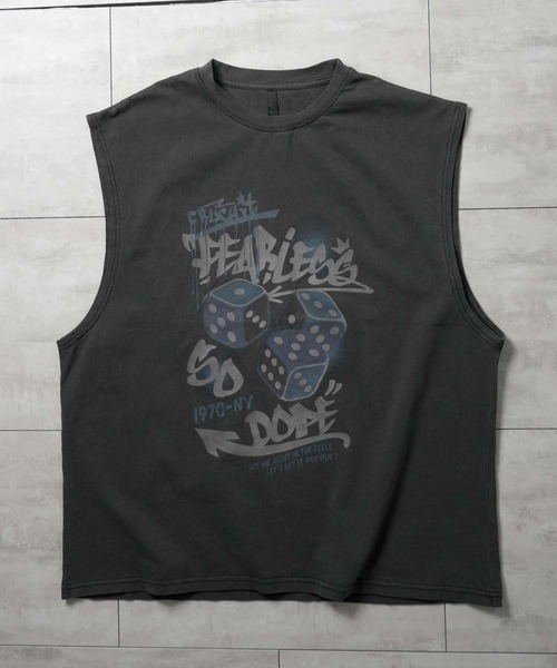 Ritzy(リッツィー)の「16/天竺 プリントノースリーブ レディース メンズ(Tシャツ/カットソー・メンズ・ブラック/モカ/ブラック系その他2/ブラウン系その他/ブラック系その他/ブラウン系その他2/その他/その他6/ブラック系その他3/ブラック系その他5/その他4/その他7/ブラック系その他4/ブラック系その他6/ブラック系1/その他8/その他1/その他2/その他3/その他5/ブラック系・LARGE/X-LARGE/MEDIUM/L/M/S/SMALL/XL)」の8枚目の写真