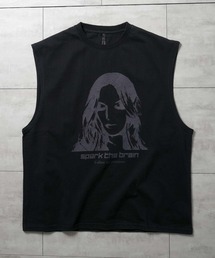 Ritzy（リッツィー）の「16/天竺 プリントノースリーブ（Tシャツ/カットソー）」