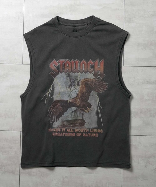 Ritzy(リッツィー)の「16/天竺 プリントノースリーブ レディース メンズ(Tシャツ/カットソー・メンズ・ブラック/モカ/ブラック系その他2/ブラウン系その他/ブラック系その他/ブラウン系その他2/その他/その他6/ブラック系その他3/ブラック系その他5/その他4/その他7/ブラック系その他4/ブラック系その他6/ブラック系1/その他8/その他1/その他2/その他3/その他5/ブラック系・LARGE/X-LARGE/MEDIUM/L/M/S/SMALL/XL)」の1枚目の写真