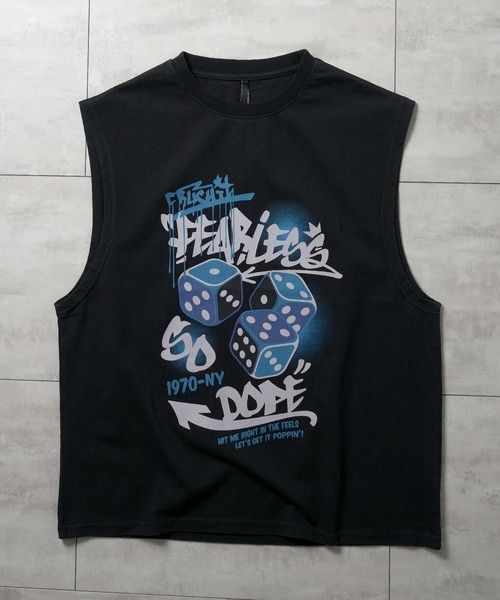 Ritzy(リッツィー)の「16/天竺 プリントノースリーブ レディース メンズ(Tシャツ/カットソー・メンズ・ブラック/モカ/ブラック系その他2/ブラウン系その他/ブラック系その他/ブラウン系その他2/その他/その他6/ブラック系その他3/ブラック系その他5/その他4/その他7/ブラック系その他4/ブラック系その他6/ブラック系1/その他8/その他1/その他2/その他3/その他5/ブラック系・LARGE/X-LARGE/MEDIUM/L/M/S/SMALL/XL)」の20枚目の写真