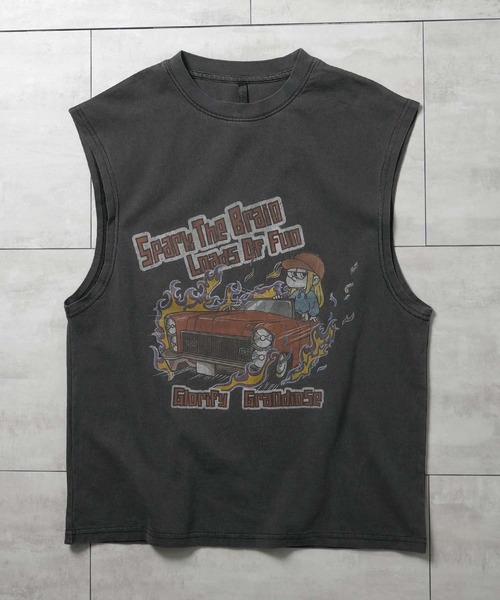 Ritzy(リッツィー)の「16/天竺 プリントノースリーブ レディース メンズ(Tシャツ/カットソー・メンズ・ブラック/モカ/ブラック系その他2/ブラウン系その他/ブラック系その他/ブラウン系その他2/その他/その他6/ブラック系その他3/ブラック系その他5/その他4/その他7/ブラック系その他4/ブラック系その他6/ブラック系1/その他8/その他1/その他2/その他3/その他5/ブラック系・LARGE/X-LARGE/MEDIUM/L/M/S/SMALL/XL)」の4枚目の写真