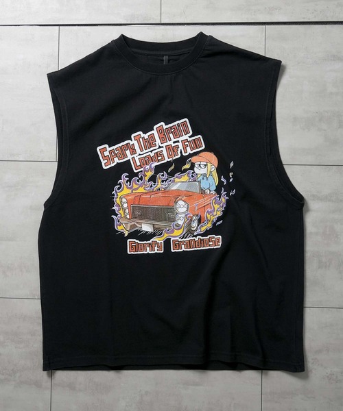 Ritzy(リッツィー)の「16/天竺 プリントノースリーブ レディース メンズ(Tシャツ/カットソー・メンズ・ブラック/モカ/ブラック系その他2/ブラウン系その他/ブラック系その他/ブラウン系その他2/その他/その他6/ブラック系その他3/ブラック系その他5/その他4/その他7/ブラック系その他4/ブラック系その他6/ブラック系1/その他8/その他1/その他2/その他3/その他5/ブラック系・LARGE/X-LARGE/MEDIUM/L/M/S/SMALL/XL)」の13枚目の写真