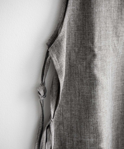 Audience(オーディエンス)の「Upscape Audience アップスケープオーディエンス 日本製 国産 Naturemier ナチュレミア TECH リネンライク メランジクロス キーネックサイドオープンベスト AUD7265(ベスト・メンズ・ブラック/グレー/モカ・L/M)」の19枚目の写真