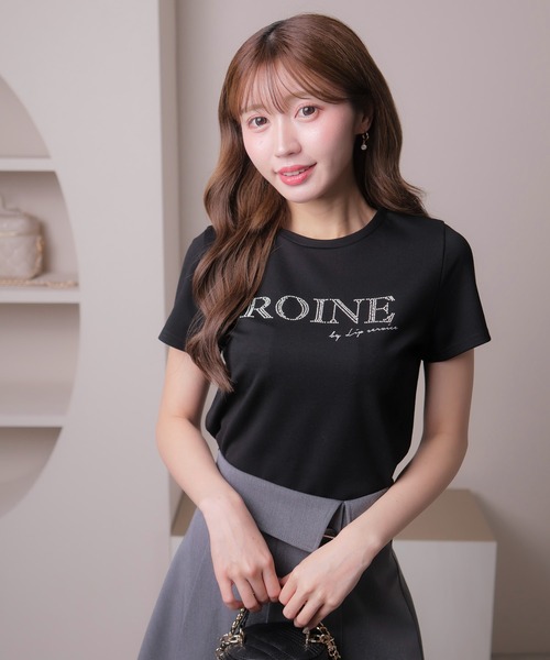 LIPSERVICE(リップサービス)の「ROINEスタッズTシャツ(Tシャツ/カットソー・レディース・ピンク/ホワイト/ブラック・FREE)」の3枚目の写真