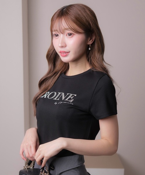 LIPSERVICE(リップサービス)の「ROINEスタッズTシャツ(Tシャツ/カットソー・レディース・ピンク/ホワイト/ブラック・FREE)」の18枚目の写真