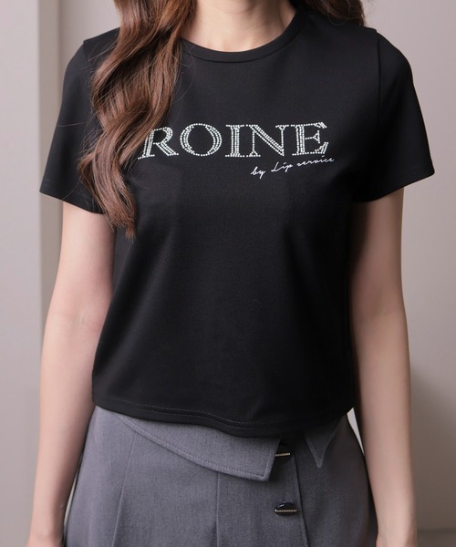 LIPSERVICE(リップサービス)の「ROINEスタッズTシャツ(Tシャツ/カットソー・レディース・ピンク/ホワイト/ブラック・FREE)」の20枚目の写真