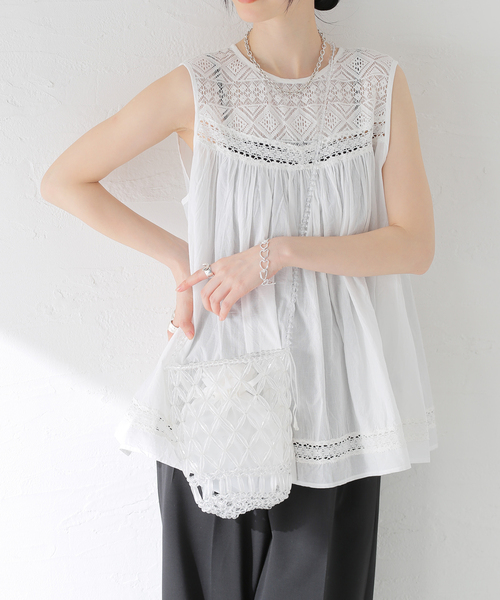 Spick & Span(スピックアンドスパン)の「Spick & Span ビーズバッグ(ショルダーバッグ・レディース・ホワイト・FREE)」の7枚目の写真