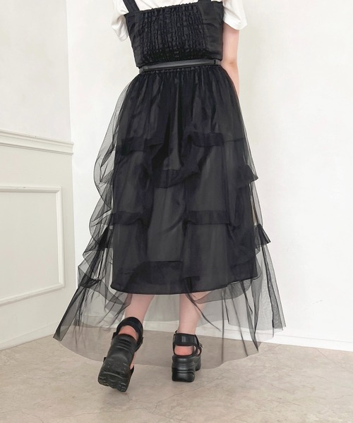 apres jour（アプレジュール）の「デザインチュールスカート【ZOZOTOWN限定アイテム】（スカート・レディース・グレー/アイボリー/ブラック・SMALL/MEDIUM/X-LARGE）」の20枚目の写真