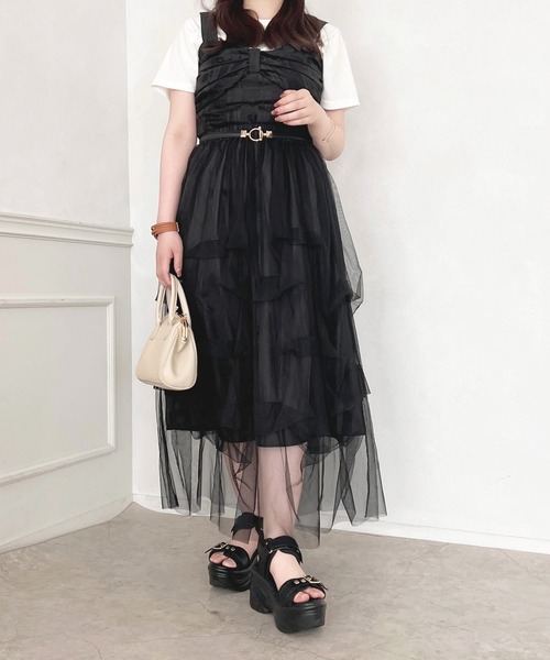apres jour（アプレジュール）の「デザインチュールスカート【ZOZOTOWN限定アイテム】（スカート・レディース・グレー/アイボリー/ブラック・SMALL/MEDIUM/X-LARGE）」の19枚目の写真