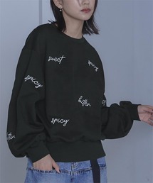 ランダム刺繍スウェット
