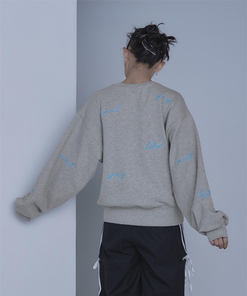 ランダム刺繍スウェット（スウェット）｜miette（ミエット）の