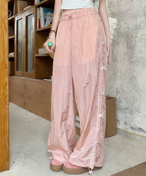 セール】旬なスポーティミックスが完成。配色パイピングカーゴパンツ