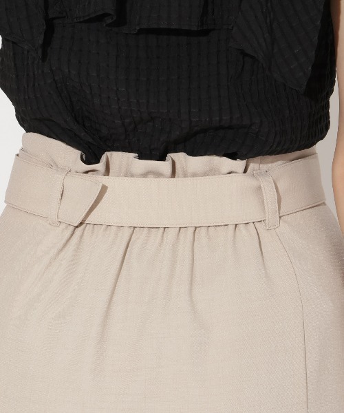 AND COUTURE（アンドクチュール）の「アシメフリルティアードスカート（スカート・レディース・オレンジ/サックスブルー/ブラック/ベージュ・SMALL/MEDIUM）」の15枚目の写真