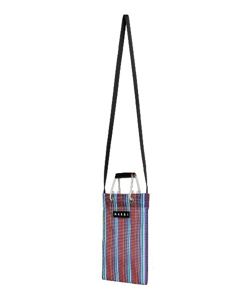 MARNI MARKET(マルニマーケット)の「ストライプミニショルダーバッグ(ショルダーバッグ・レディース・ヘネブラウン・FREE)」の3枚目の写真