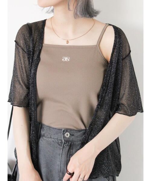 ehka sopo（エヘカソポ）の「◎カップ付キャミソール（キャミソール・レディース・ベージュ/オフホワイト/キナリ/ブラック・F）」の4枚目の写真