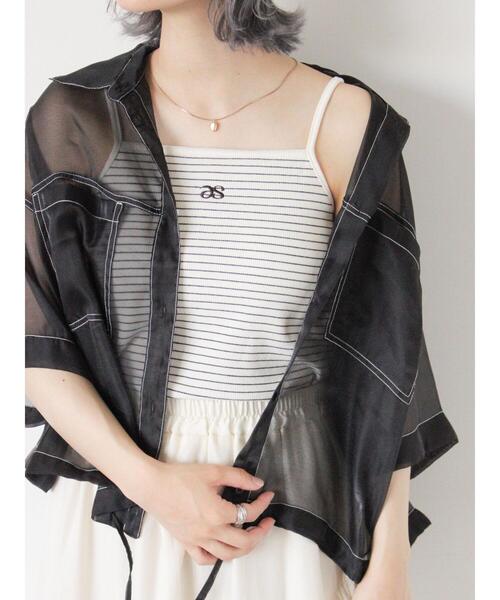 ehka sopo（エヘカソポ）の「◎カップ付キャミソール（キャミソール・レディース・ベージュ/オフホワイト/キナリ/ブラック・F）」の2枚目の写真